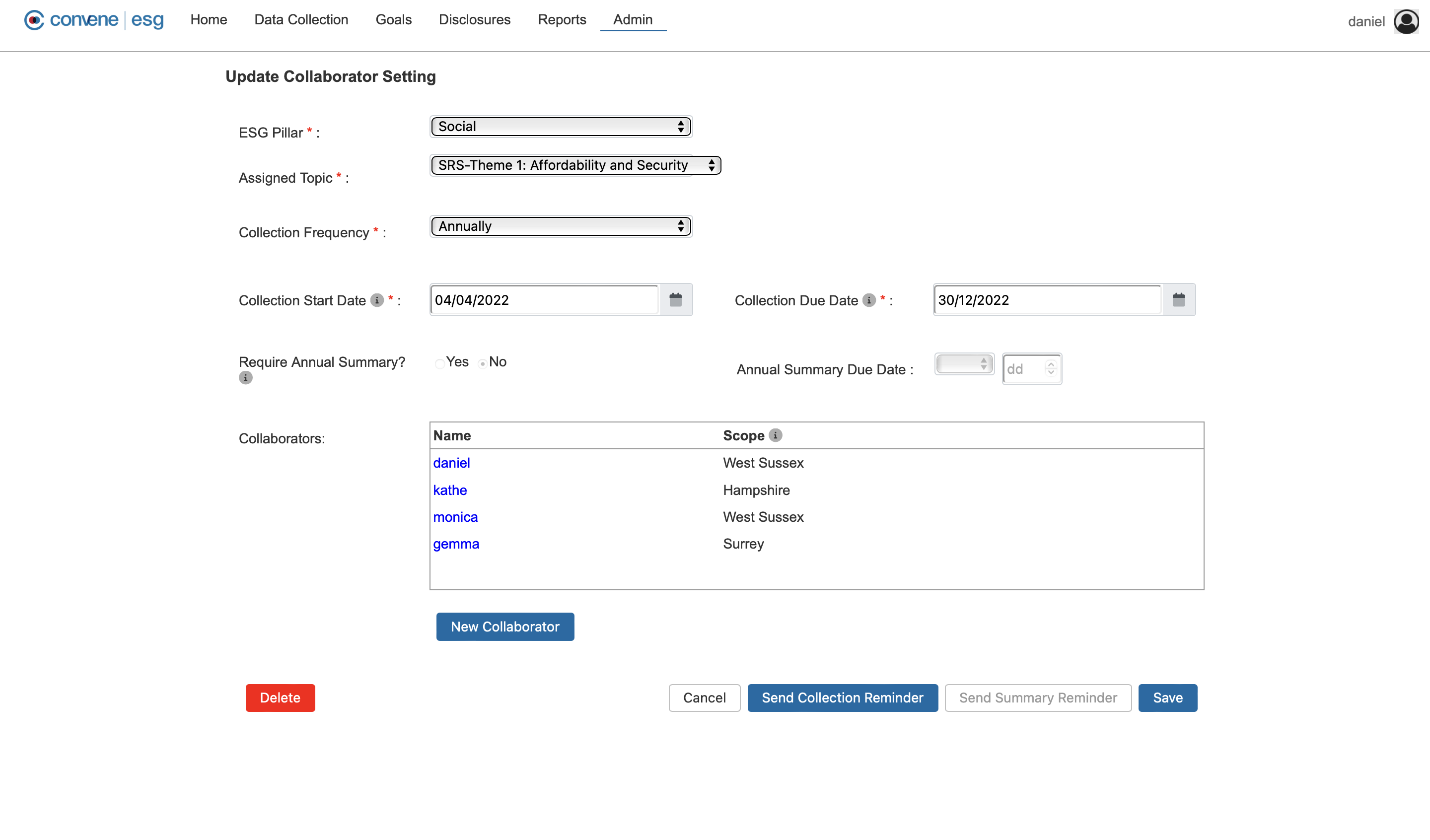 Step 1 - Assign Collaborators